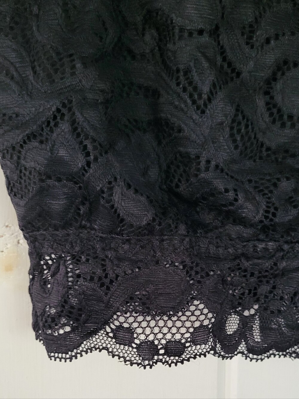 Lace Black Racerback Bralette Wirh Cut Out - Picture 2 of 6